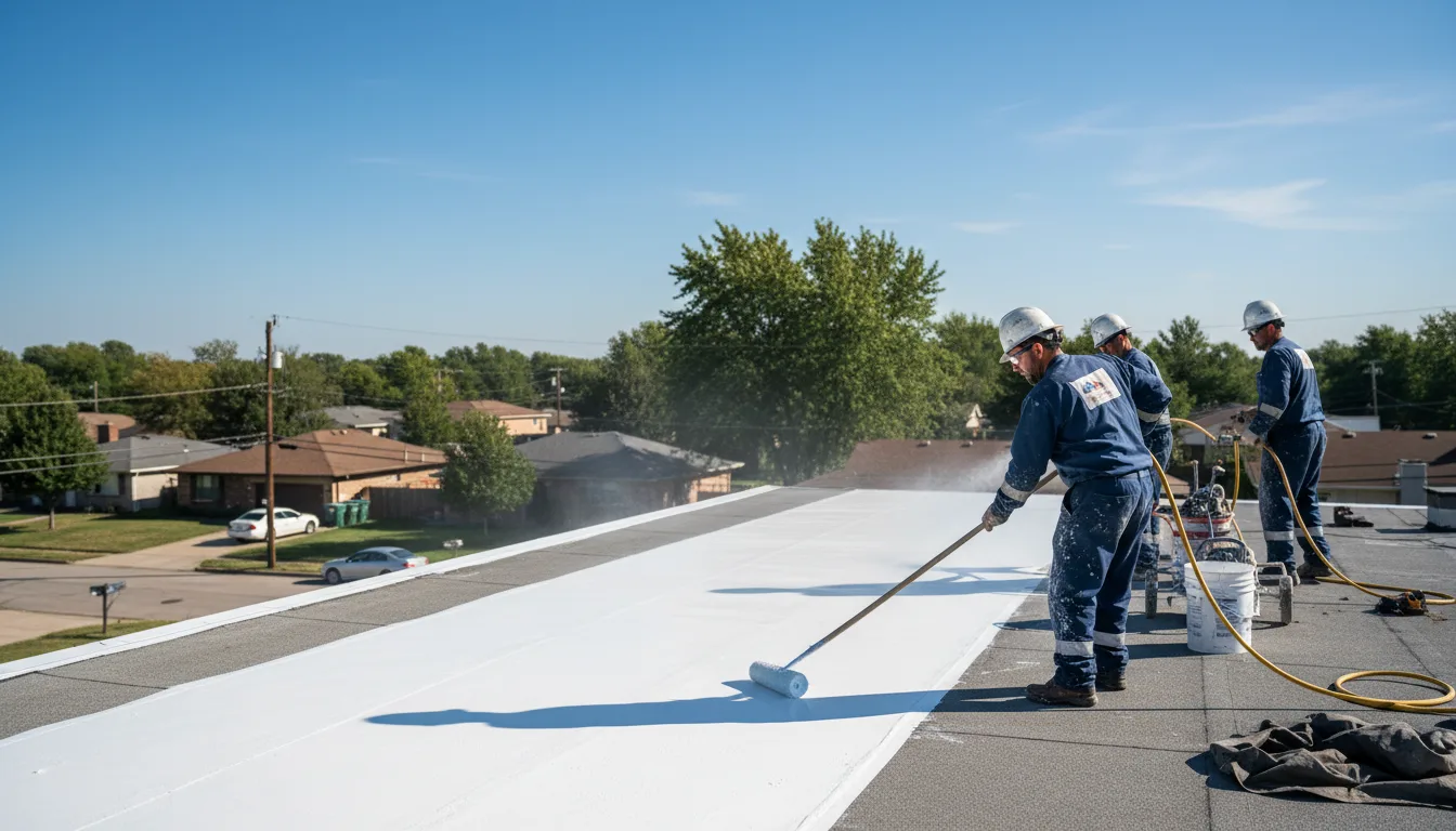 Commercial roof coating in Upton, MA near me